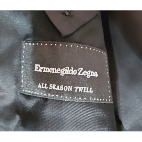 Ermenegildo Zegna MR. SID All Season Twill black wool blazer size EU54R US44R - Picture 9 of 9